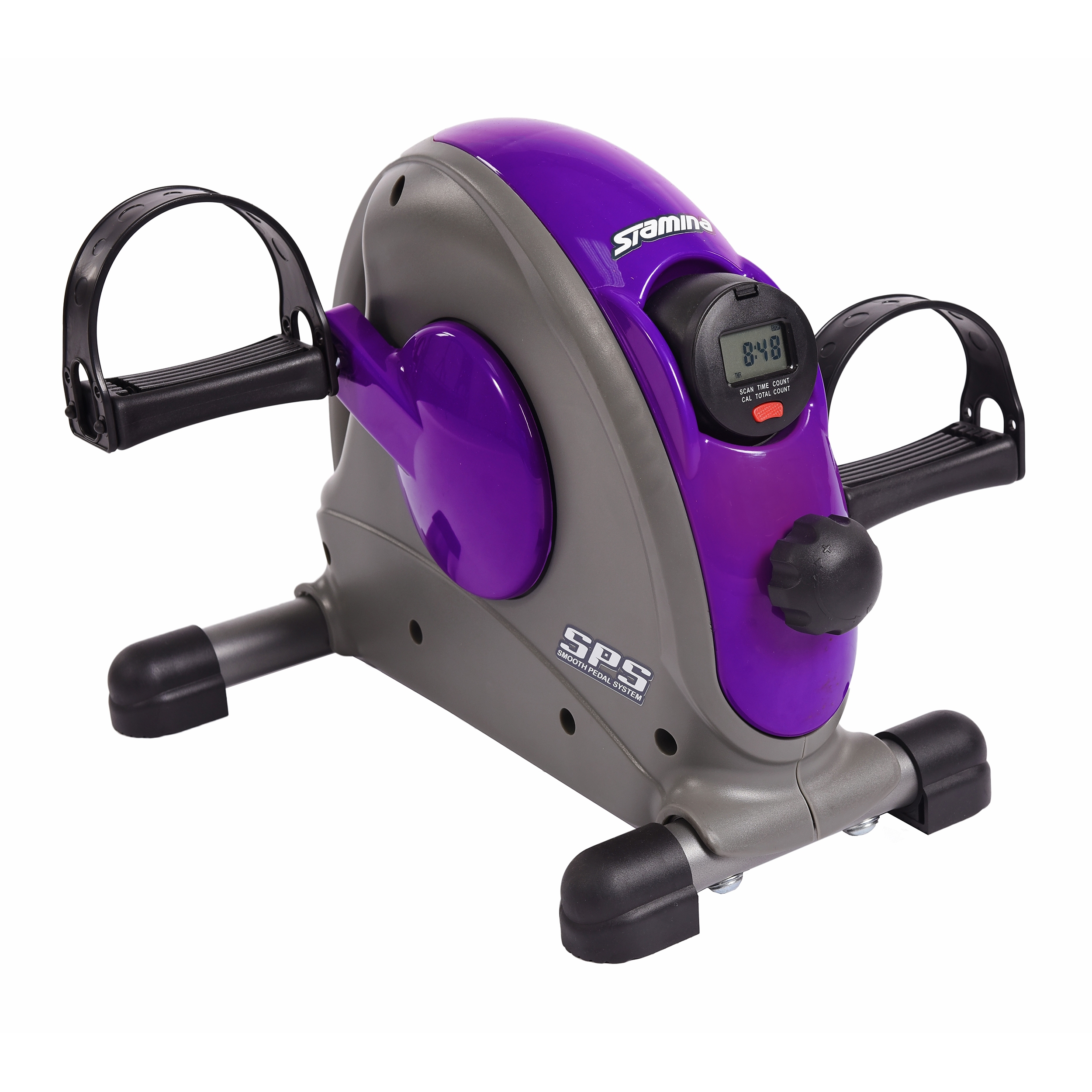 Purple Stamina Mini Exercise Bike with Smooth Pedal System